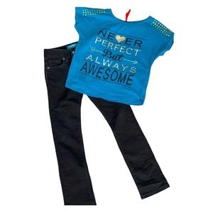 Girls bundle top / jeans